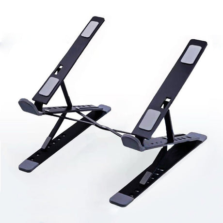 Laptop Stand Adjustable Portable Aluminum Black - YauSpark