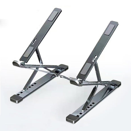 Laptop Stand Adjustable Portable Aluminum Gray - YauSpark