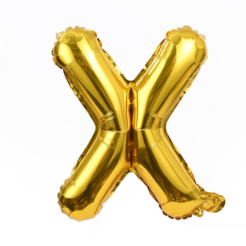 Letter Mylar Foil Balloons 32" Gold - YauSpark