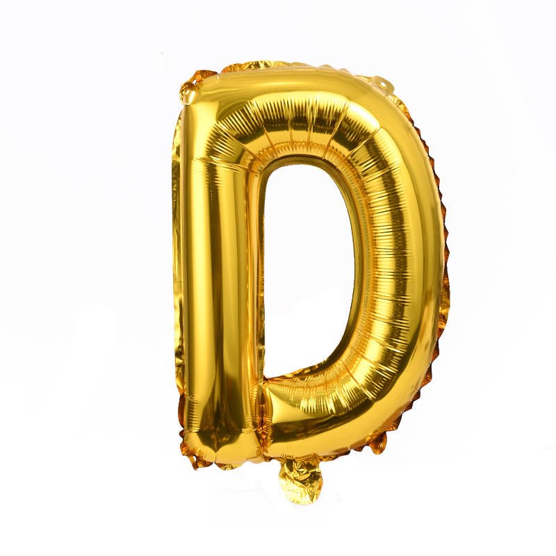 Letter Mylar Foil Balloons 32" Gold - YauSpark