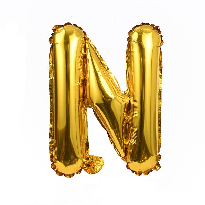 Letter Mylar Foil Balloons 32" Gold - YauSpark
