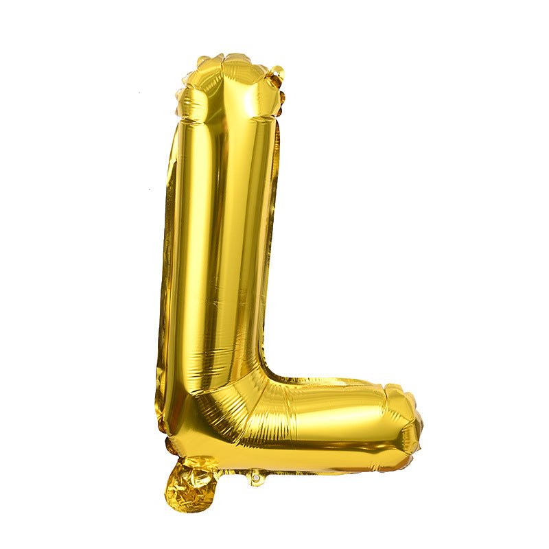Letter Mylar Foil Balloons 32" Gold - YauSpark
