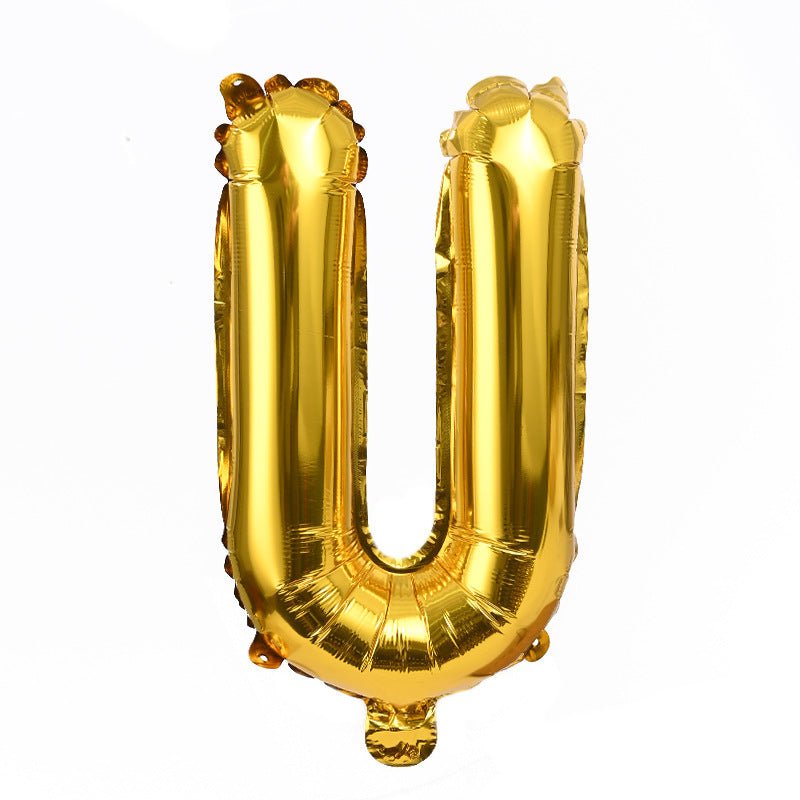 Letter Mylar Foil Balloons 32" Gold - YauSpark