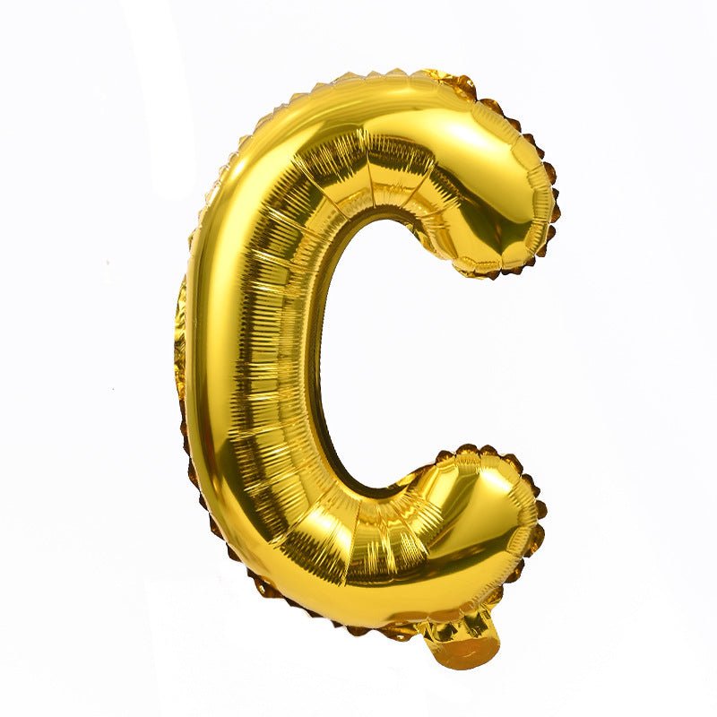 Letter Mylar Foil Balloons 32" Gold - YauSpark