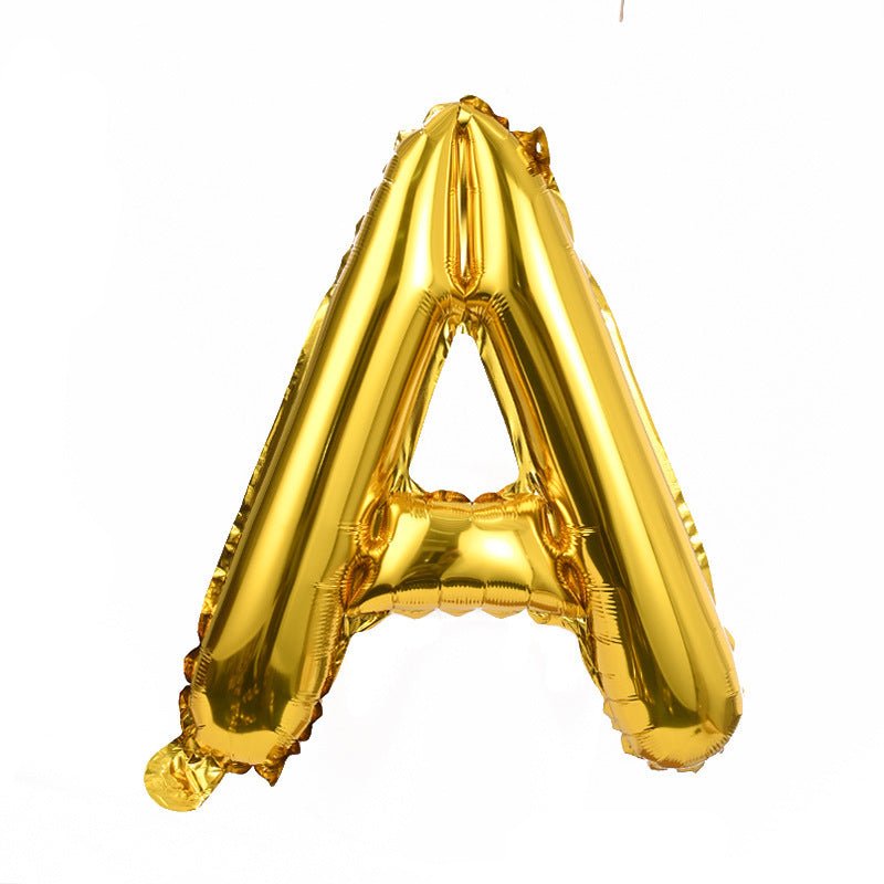 Letter Mylar Foil Balloons 32" Gold - YauSpark