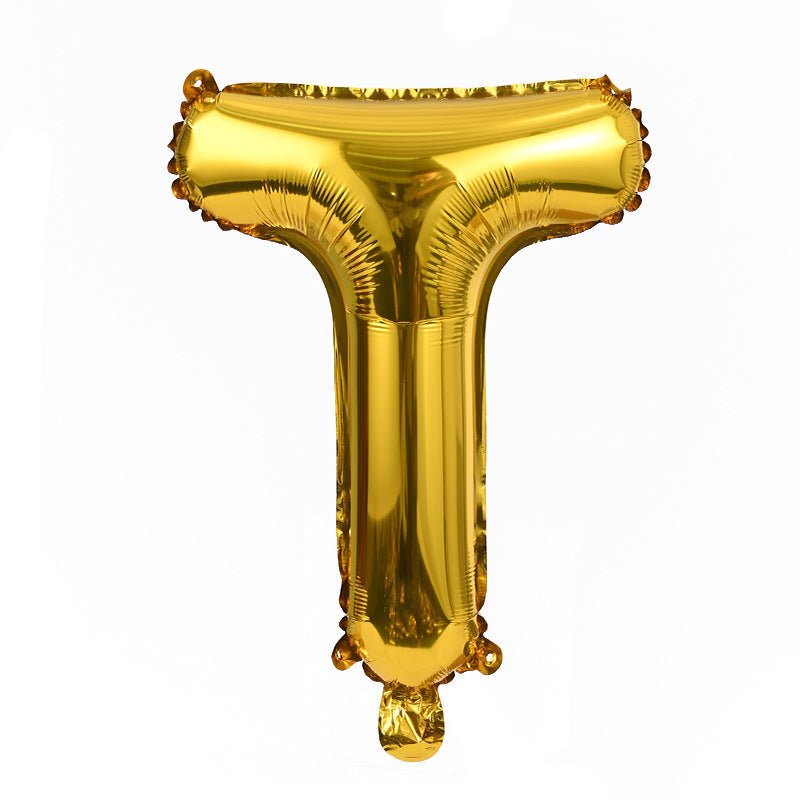 Letter Mylar Foil Balloons 32" Gold - YauSpark