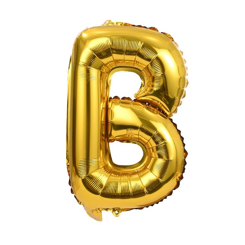 Letter Mylar Foil Balloons 32" Gold - YauSpark
