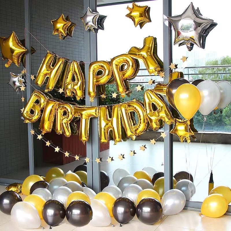 Letter Mylar Foil Balloons 32" Gold - YauSpark