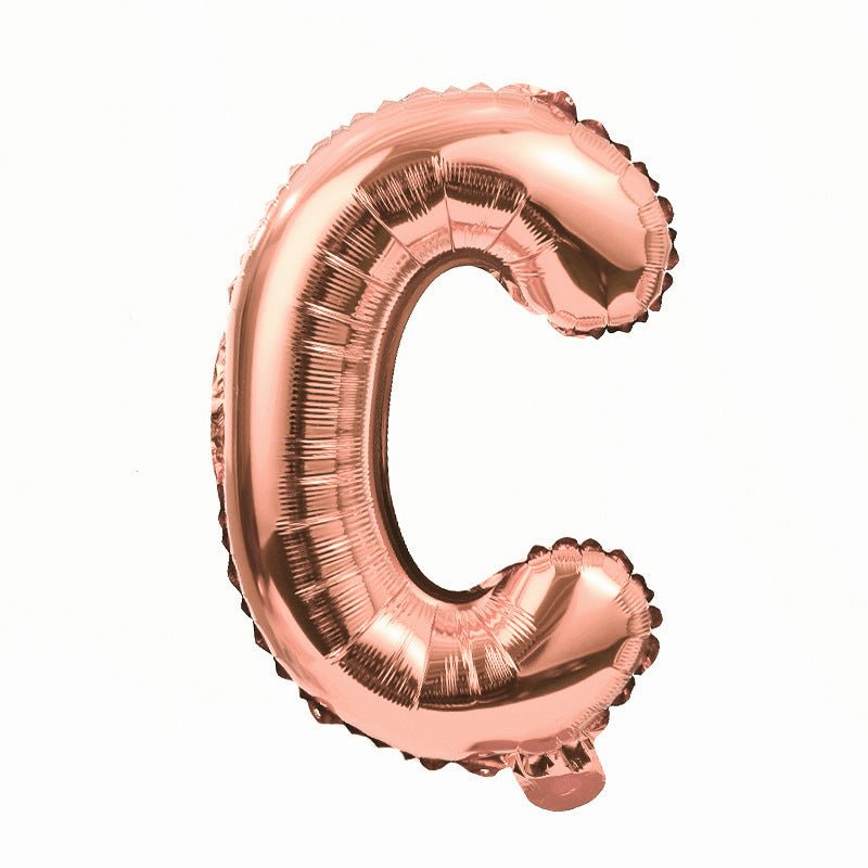 Letter Mylar Foil Balloons 32" Rose Gold - YauSpark