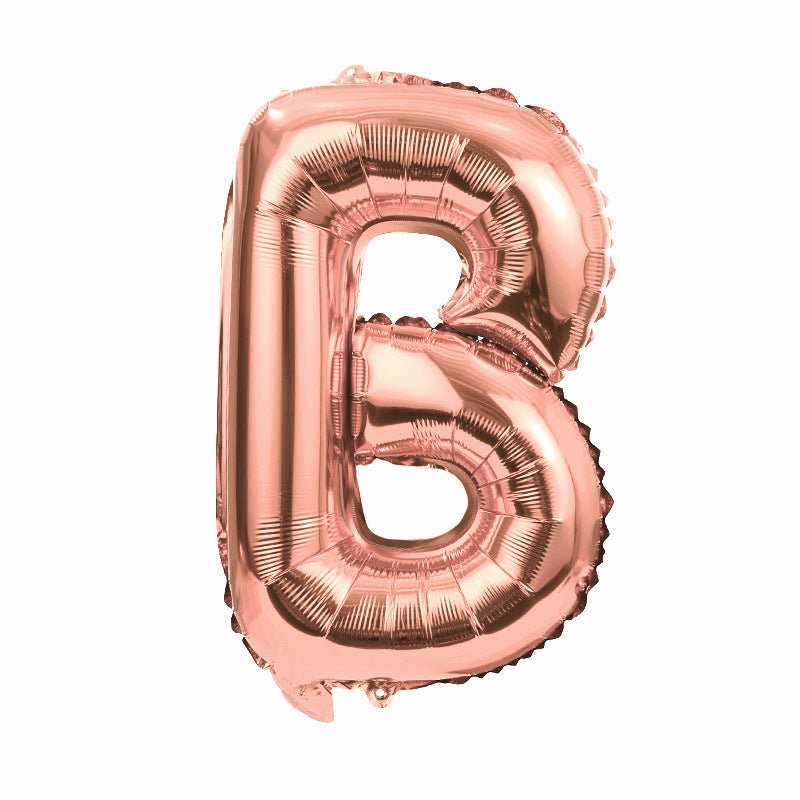 Letter Mylar Foil Balloons 32" Rose Gold - YauSpark