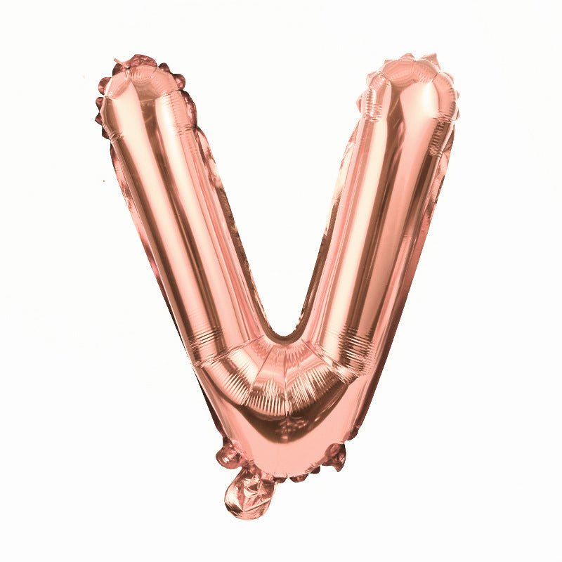 Letter Mylar Foil Balloons 32" Rose Gold - YauSpark