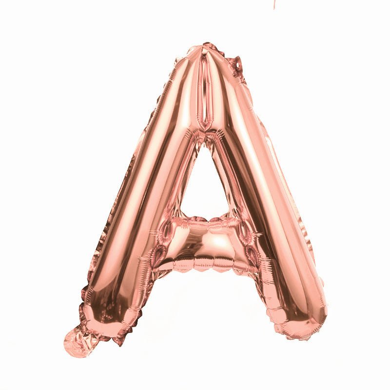 Letter Mylar Foil Balloons 32" Rose Gold - YauSpark