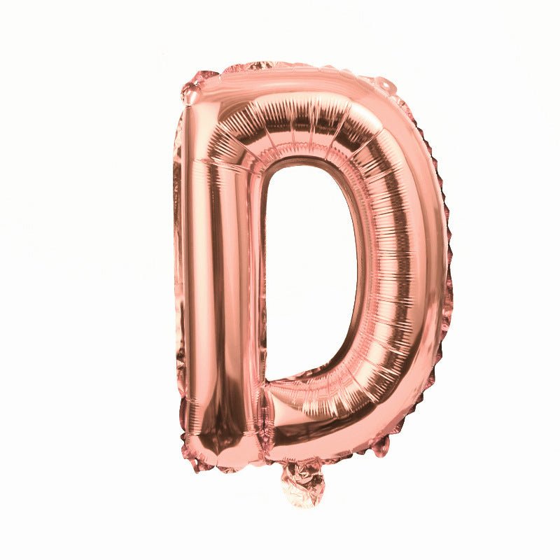 Letter Mylar Foil Balloons 32" Rose Gold - YauSpark