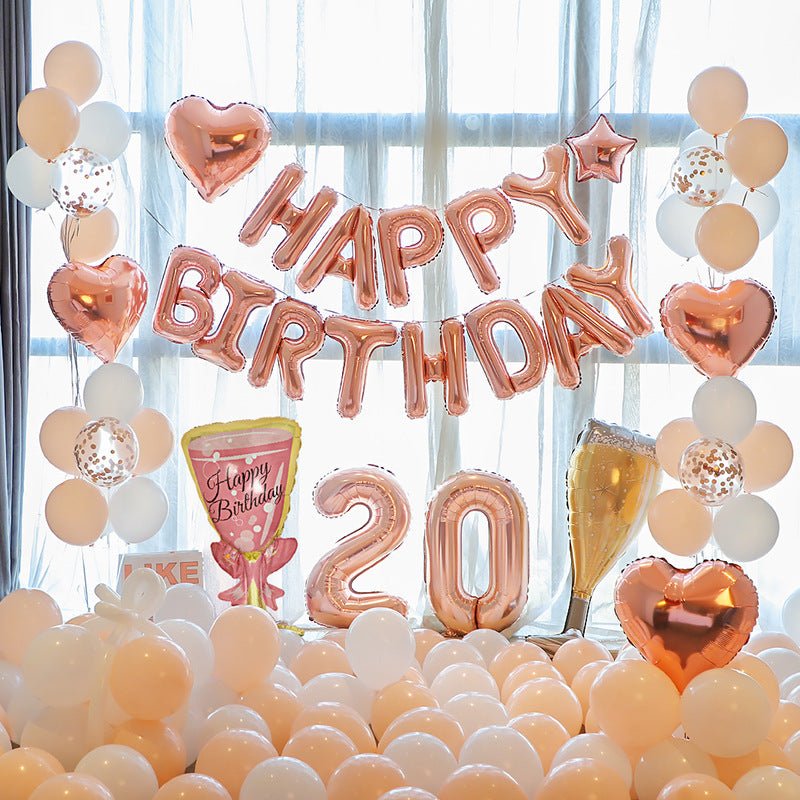 Letter Mylar Foil Balloons 32" Rose Gold - YauSpark