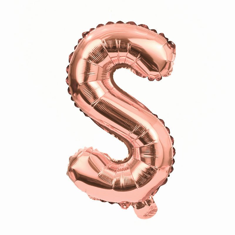 Letter Mylar Foil Balloons 32" Rose Gold - YauSpark