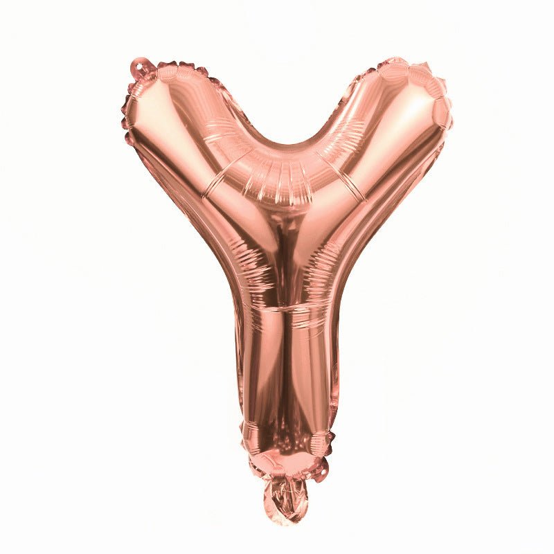 Letter Mylar Foil Balloons 32" Rose Gold - YauSpark