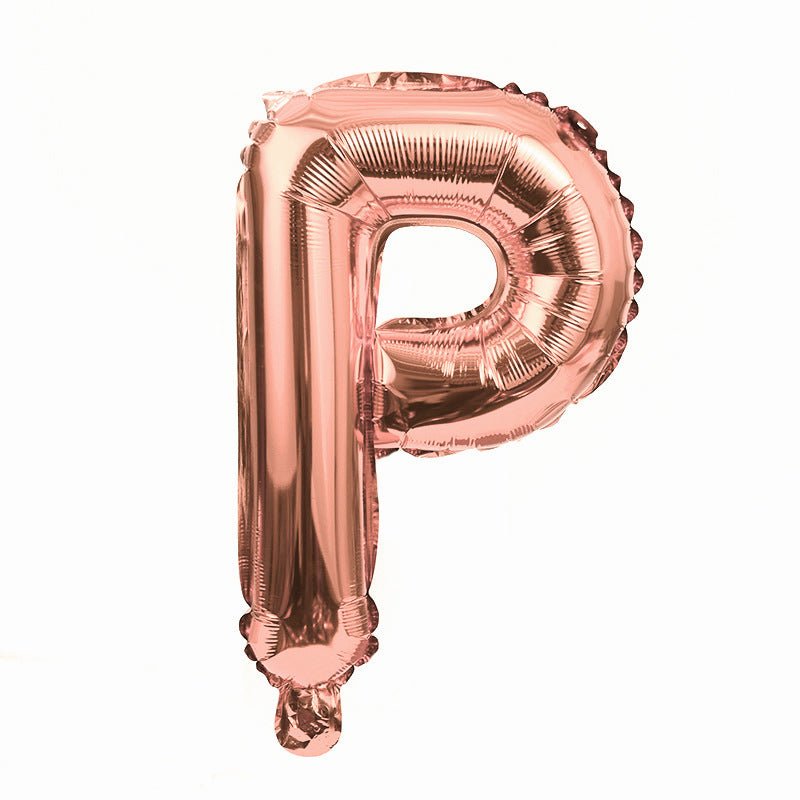 Letter Mylar Foil Balloons 32" Rose Gold - YauSpark