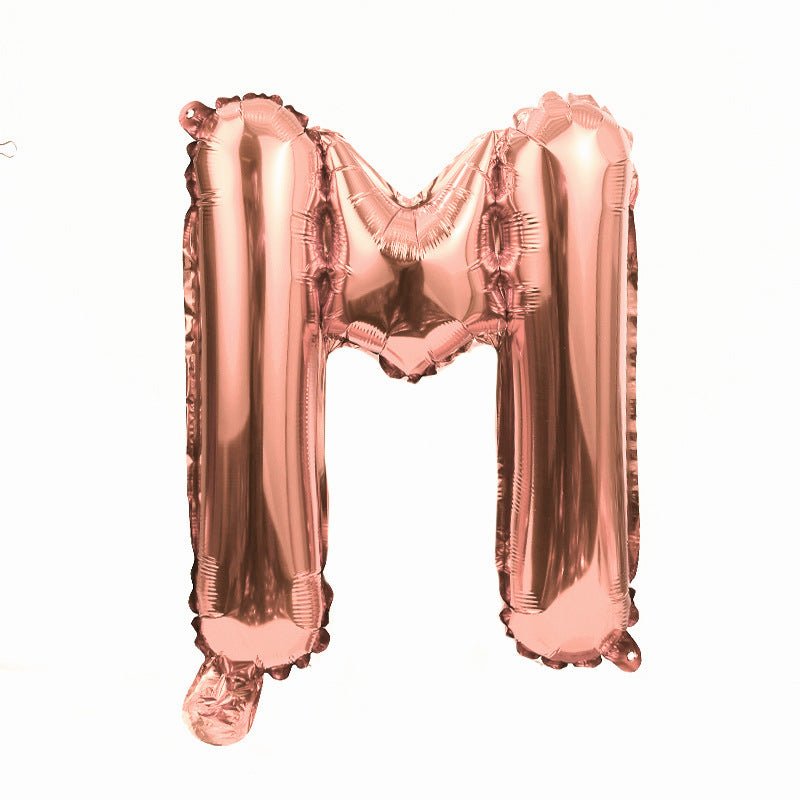 Letter Mylar Foil Balloons 32" Rose Gold - YauSpark