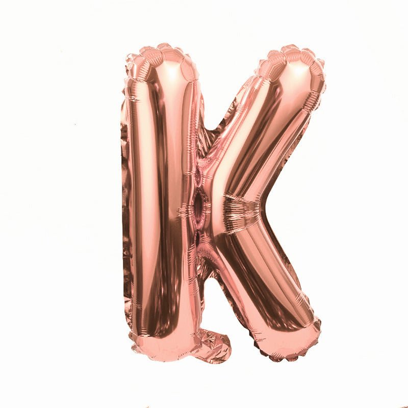 Letter Mylar Foil Balloons 32" Rose Gold - YauSpark