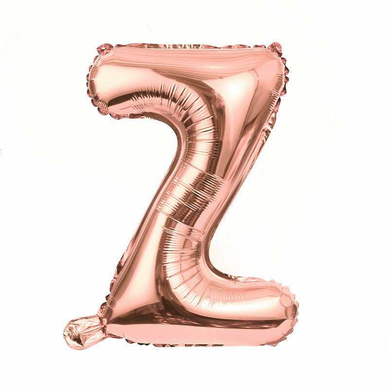 Letter Mylar Foil Balloons 32" Rose Gold - YauSpark