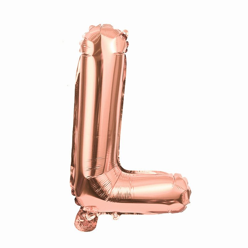 Letter Mylar Foil Balloons 32" Rose Gold - YauSpark