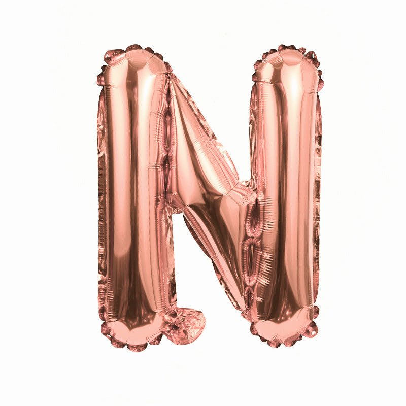 Letter Mylar Foil Balloons 32" Rose Gold - YauSpark