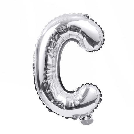 Letter Mylar Foil Balloons 32" Silver - YauSpark