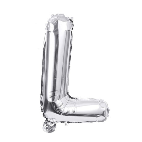 Letter Mylar Foil Balloons 32" Silver - YauSpark