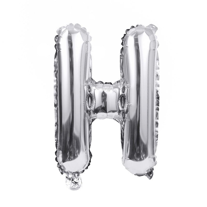 Letter Mylar Foil Balloons 32" Silver - YauSpark
