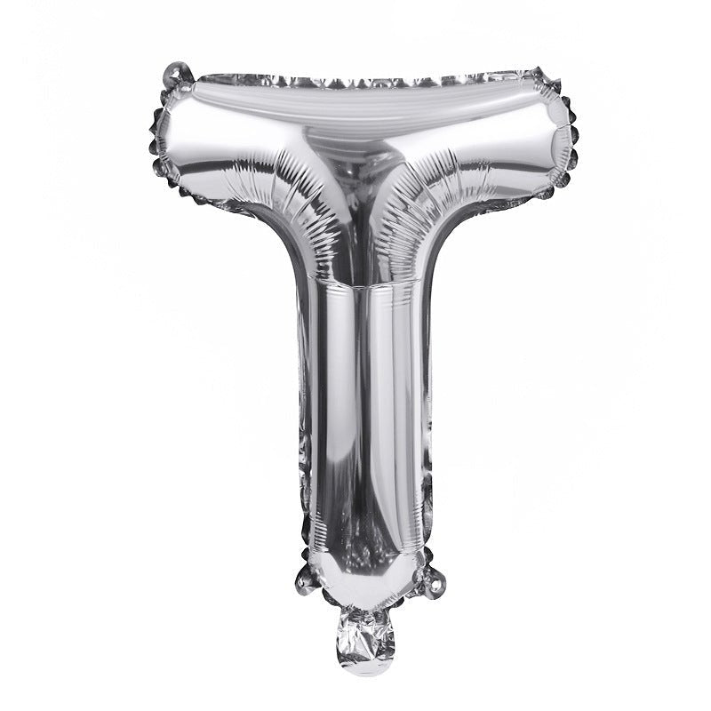 Letter Mylar Foil Balloons 32" Silver - YauSpark