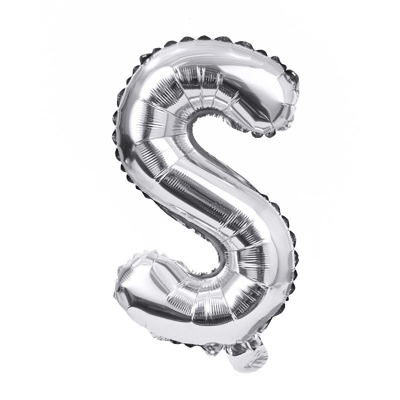 Letter Mylar Foil Balloons 32" Silver - YauSpark