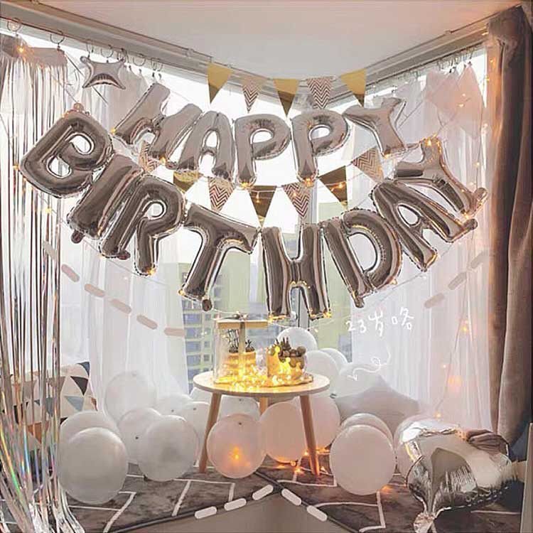 Letter Mylar Foil Balloons 32" Silver - YauSpark