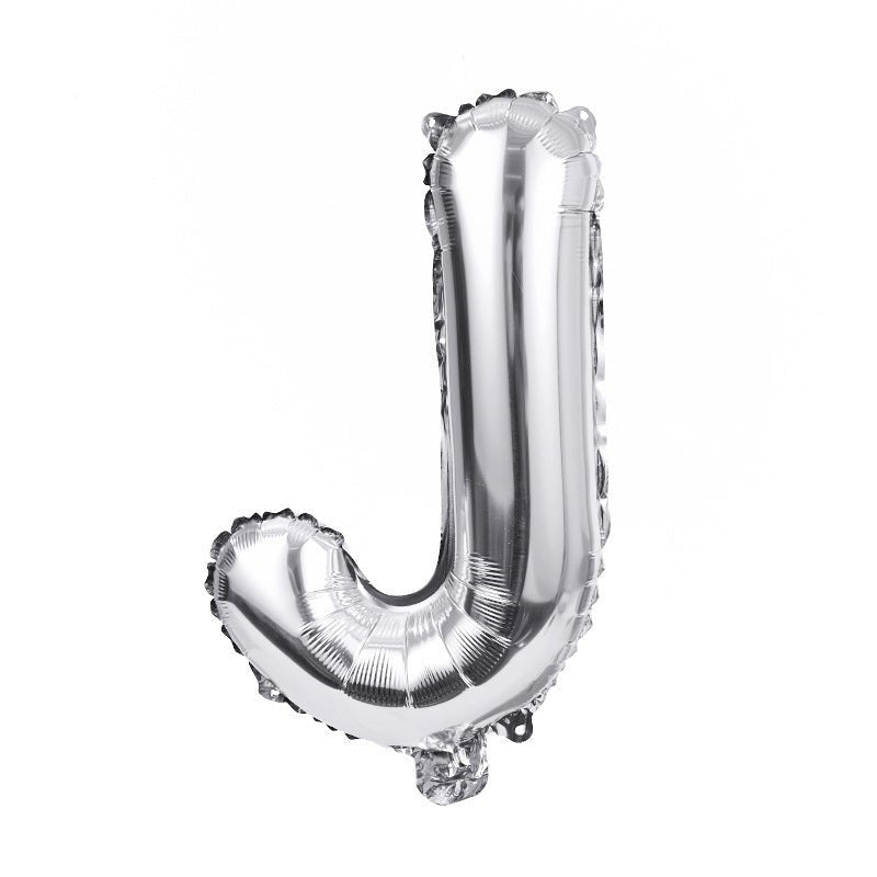 Letter Mylar Foil Balloons 32" Silver - YauSpark