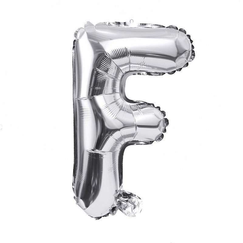 Letter Mylar Foil Balloons 32" Silver - YauSpark