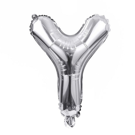 Letter Mylar Foil Balloons 32" Silver - YauSpark