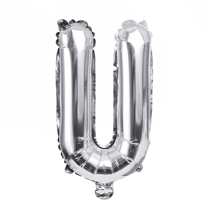 Letter Mylar Foil Balloons 32" Silver - YauSpark