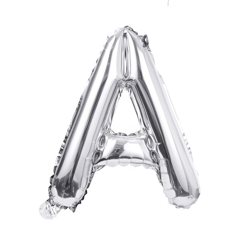 Letter Mylar Foil Balloons 32" Silver - YauSpark