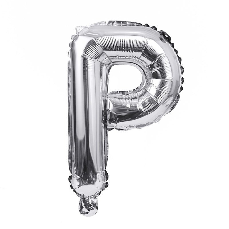 Letter Mylar Foil Balloons 32" Silver - YauSpark