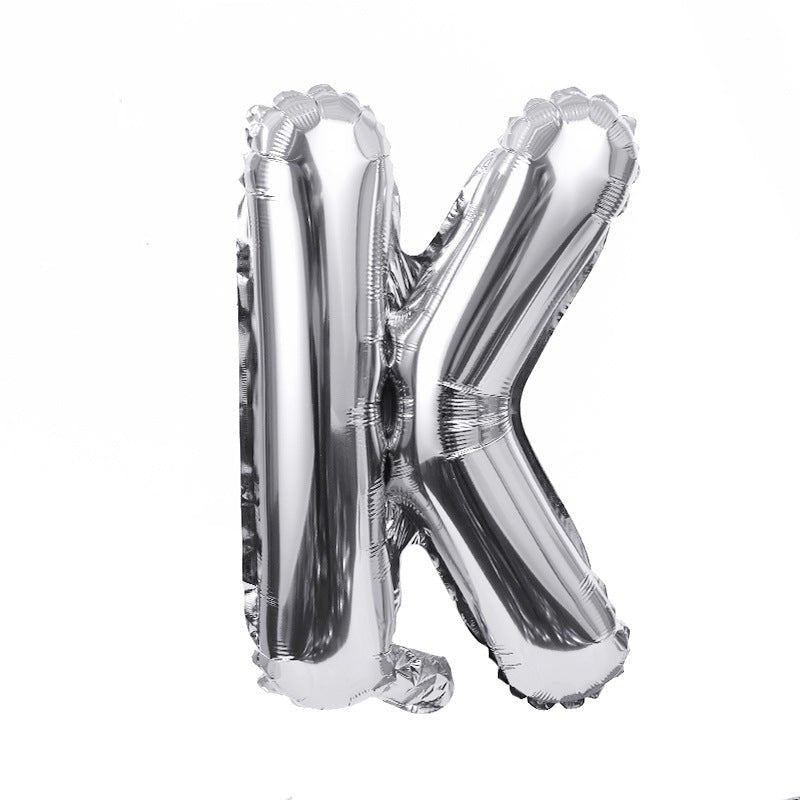 Letter Mylar Foil Balloons 32" Silver - YauSpark