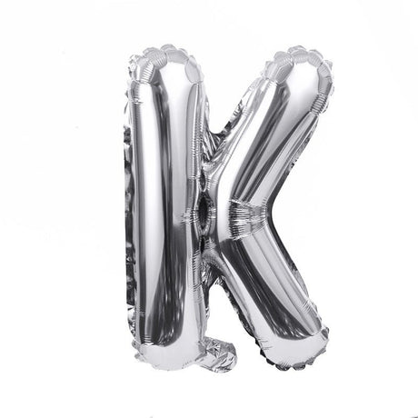 Letter Mylar Foil Balloons 32" Silver - YauSpark
