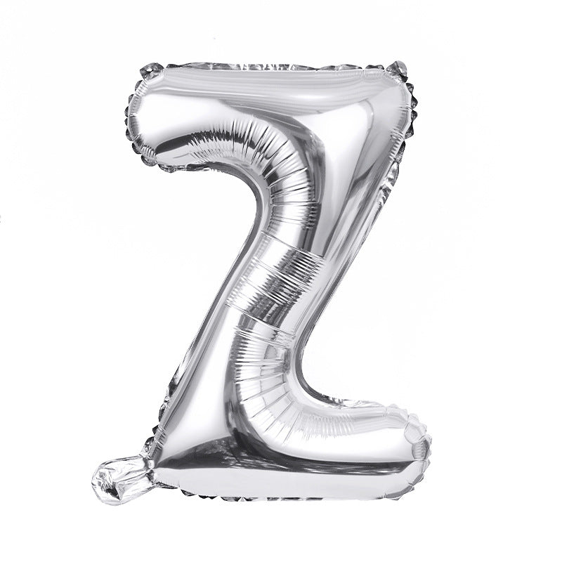 Letter Mylar Foil Balloons 32" Silver - YauSpark
