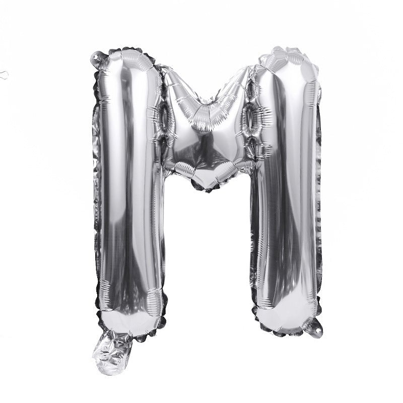 Letter Mylar Foil Balloons 32" Silver - YauSpark