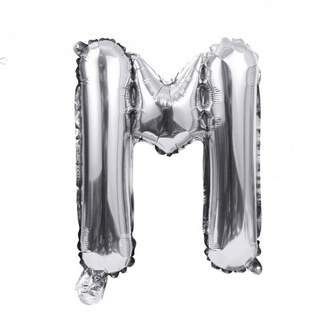 Letter Mylar Foil Balloons 32" Silver - YauSpark