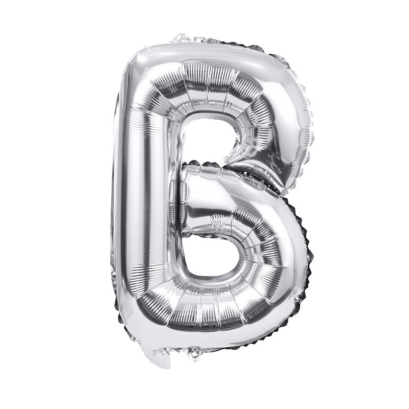 Letter Mylar Foil Balloons 32" Silver - YauSpark