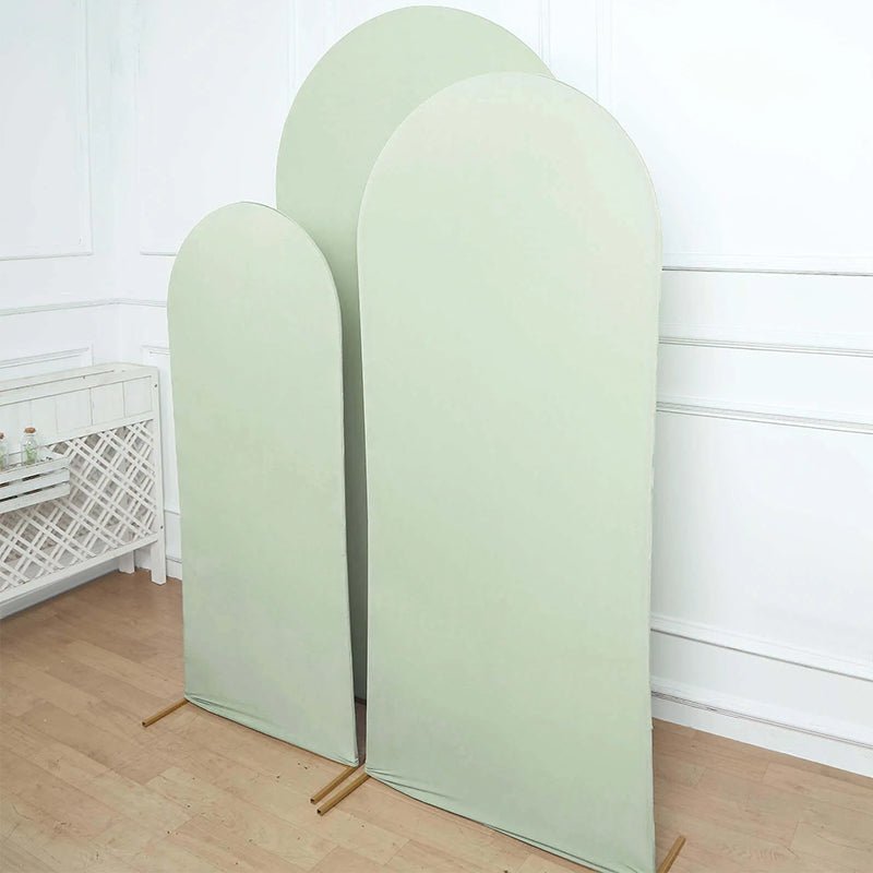 Light Green Polyester Wedding Arch Cover - YauSpark