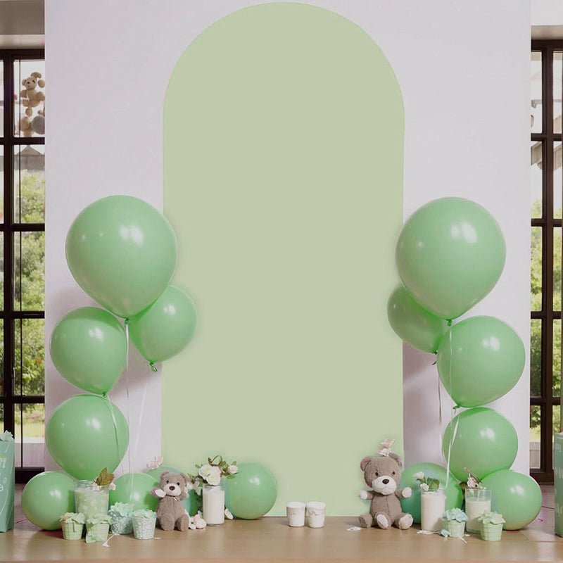 Light Green Polyester Wedding Arch Cover - YauSpark