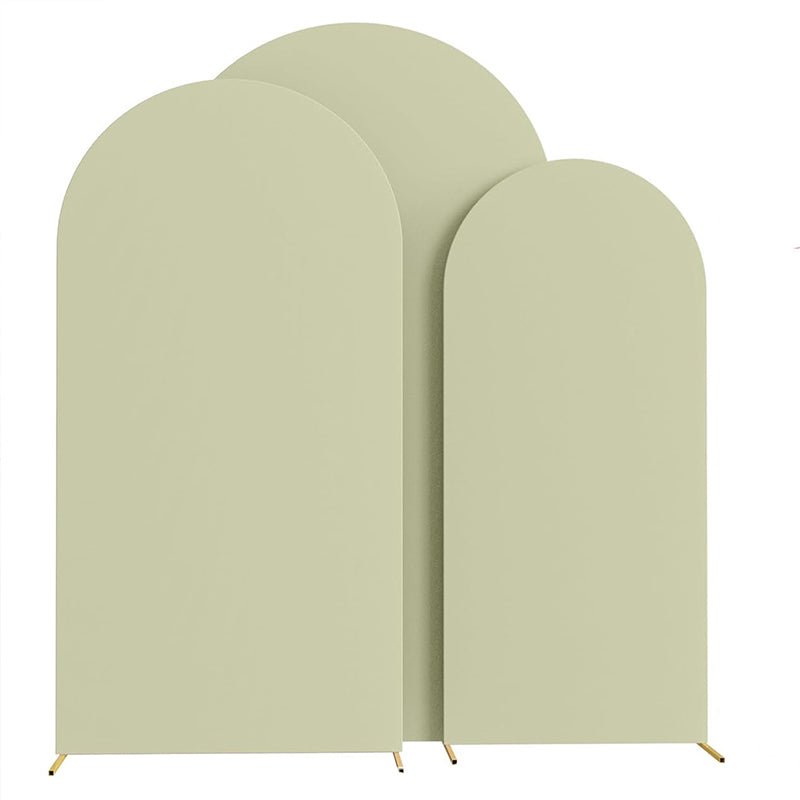 Light Green Polyester Wedding Arch Cover - YauSpark