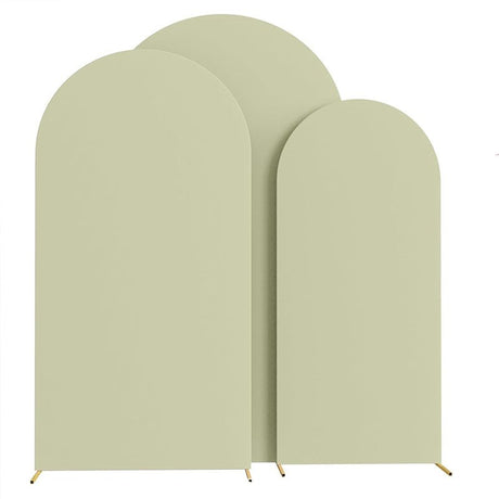 Light Green Polyester Wedding Arch Cover - YauSpark