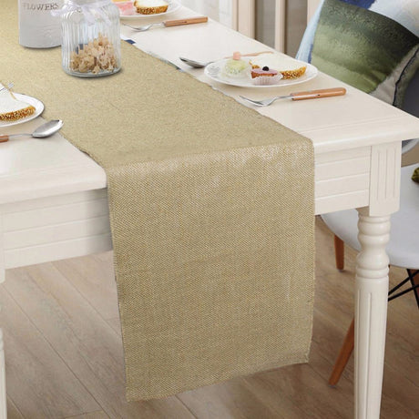 Linen Table Runner 12"x108" Apricot - YauSpark