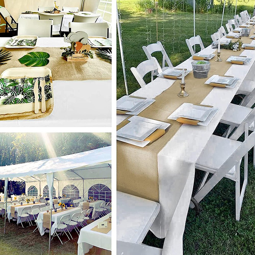 Linen Table Runner 12"x108" Camel - YauSpark